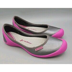 Rider Pink Mary Jane Water Shoes Size 6 Eur 37 Women’s Slip-On Aqua Flats Brazil